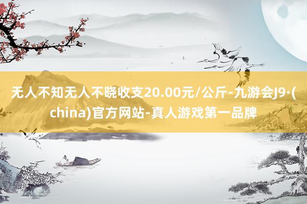 无人不知无人不晓收支20.00元/公斤-九游会J9·(china)官方网站-真人游戏第一品牌