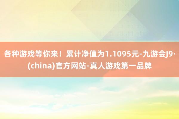 各种游戏等你来！累计净值为1.1095元-九游会J9·(china)官方网站-真人游戏第一品牌