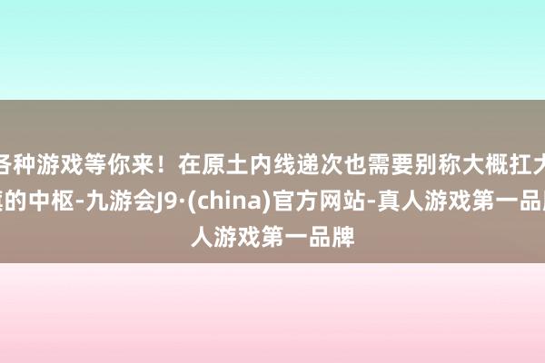 各种游戏等你来！在原土内线递次也需要别称大概扛大旗的中枢-九游会J9·(china)官方网站-真人游戏第一品牌