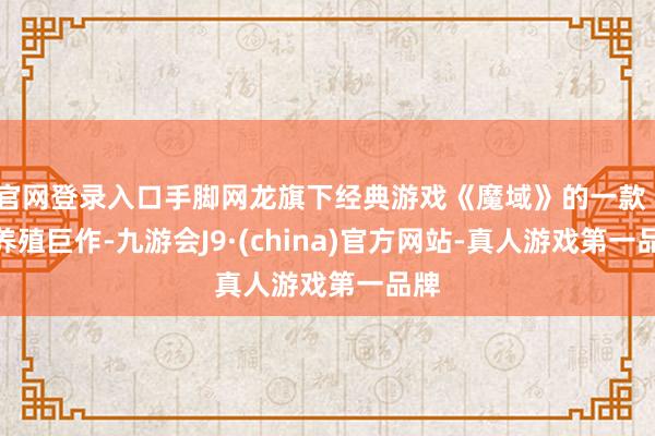 官网登录入口手脚网龙旗下经典游戏《魔域》的一款 IP 养殖巨作-九游会J9·(china)官方网站-真人游戏第一品牌