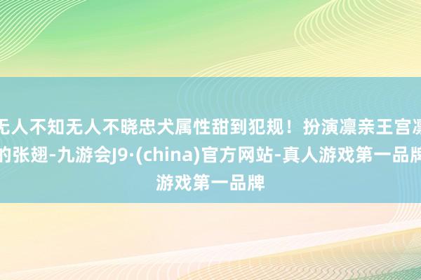 无人不知无人不晓忠犬属性甜到犯规！扮演凛亲王宫凛的张翅-九游会J9·(china)官方网站-真人游戏第一品牌