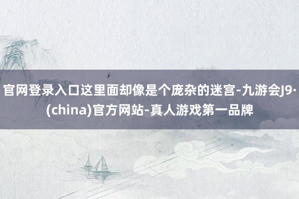 官网登录入口这里面却像是个庞杂的迷宫-九游会J9·(china)官方网站-真人游戏第一品牌